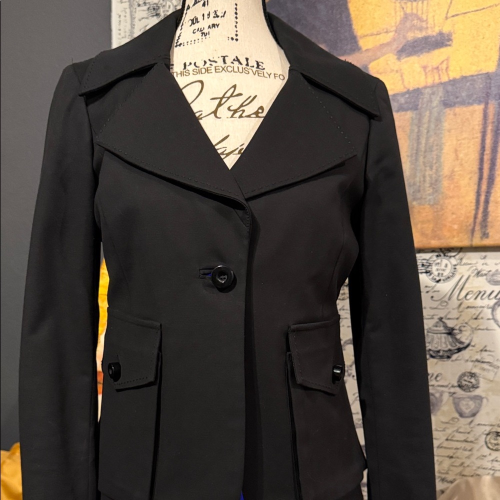 Bill Blass Black Women's Suit Jacket and Slacks